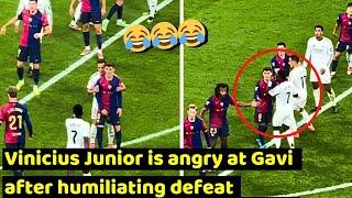 Vinicius Junior is angry at Gavi after humiliating defeat in Real Madrid Vs Barcelona 0-4