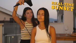 Real-Time Sunset : Hair Dryer's Relaxing Vibes for Ultimate Chill [4K ASMR]