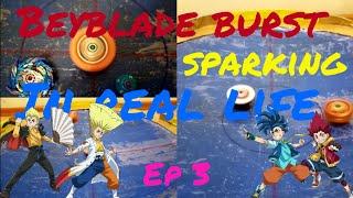 Beyblade burst in real life. Beyblade burst sparking episode 3