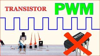 New simplest PWM generator WITHOUT 555 timer IC (improved version using ONLY transistors!!)