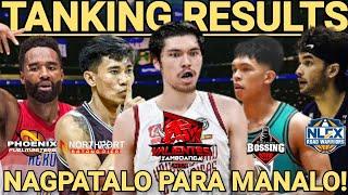 PBA TANKING RESULTS; MGA NAGPATALO PARA MANALO #ginebra #smb #tnt  #magnolia #pba