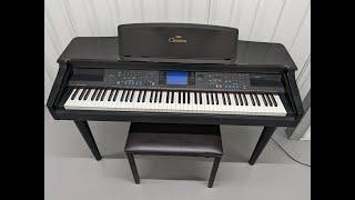 Yamaha Clavinova CVP-96 digital piano arranger in polished black finish stock number 23341