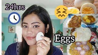 I ate only Egg For 24hours Food Challenge |Ani Vlogs #egg#foodchallenge#24hrs