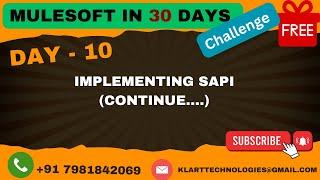 10-MuleSoft Free Course 2024 | Real-Time Projects & Hands-On Training | Implementation System API