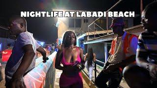 2025 NIGHTLIFE IN GHANA BUSIEST BEACH | GHANA NGHTLIFE