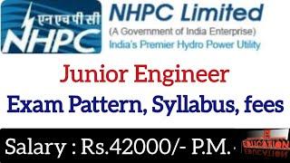 NHPC ltd Junior Engineer Recruitment 2022. JE (Civil/Electrical/Mechnical) vacancy in NHPC Limited