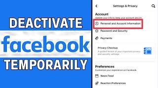 How To Temporarily Deactivate Facebook Account (LATEST GUIDE)