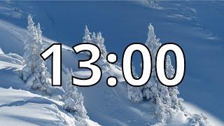 13 Minute Winter Countdown Timer With Music and Alarm (Simple Beep)