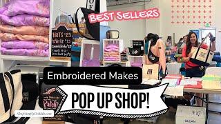 POP UP SHOP WORTH IT? I EMBROIDERED ITEMS FOR A VENDOR EVENT. MY FIRST VENDOR EVENT VLOG