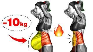 The Best Exercises for Hanging Belly Fat | Lose Belly Fat in 1 Week 30-Minute STANDING Abs Workout