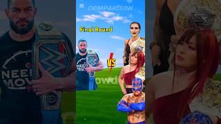 Dominik Mysterio, Liv Morgan, Roman Reigns vs. Rhea Ripley, Iyo Sky, Rey Mysterio #shorts