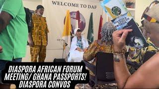 GHANA VLOG : DIASPORA AFRICAN FORUM MEETING, DIASPORA STORIES !!