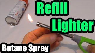 How to refill a lighter (Butane Gas)