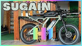 SUGAIN H1 - A CHEAP FAT BIKE MOTORCYCLE STYLE WITH A LUGGAGE RACK