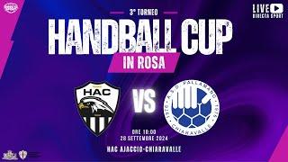 Pallamano 3° Handball Cup in rosa G1 - HAC Ajaccio-Pall. Chiaravalle (44-15)