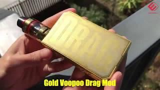 Limited edition: Voopoo Gold Drag Resin 157w Box Mod at Elegomall.com