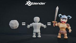 How to Make 3D Characters EASY | Blender Tutorial