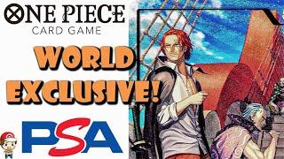 WORLD EXCLUSIVE! Official One Piece x PSA Shanks Card! 1st EVER Look! (HUGE One Piece TCG News)