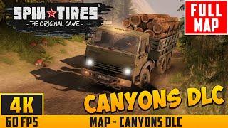 SpinTires (2014) - Full Walkthrough Map - Canyons DLC - No Commentary (4K 60FPS)