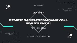 Remote Samples EDM Bank Vol 1 for Sylenth1