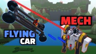 Flying Car VS Mech FIGHT for 10,000 GOLD! | Build a Boat for Treasure - Roblox