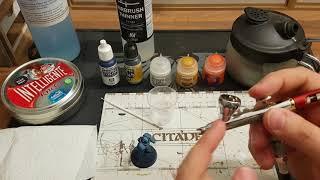 Airbrush Infinity Versuch 1 : Tipps-Tricks-Fails  in HD  Space Marine