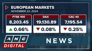 European markets mostly lower weighed by flash PMI data from Germany, broader Eurozone | ANC