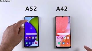 SAMSUNG A52 vs A42 5G Speed Test