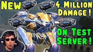 OMG! 4 Million Damage on TEST SERVER? New FAFNIR Skadi War Robots WR