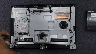 HP ProOne 400 G6 20 All-In-One PC M.2 SSD Upgrade and Disassembly