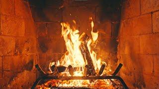 Cozy fireplace sound - crackling, comfortable fireplace wood burning sound