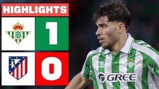 REAL BETIS 1 - 0 ATLÉTICO DE MADRID I HIGHLIGHTS LALIGA EA SPORTS