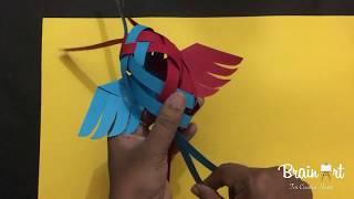 DIY: 3D Paper Bird - brainart.co