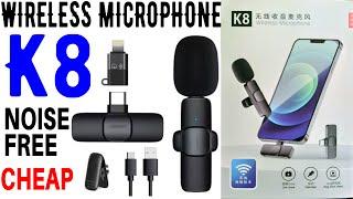 K8 Wireless Microphone | Best Wireless Microphone | k8 wireless microphone unboxing and review