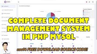 Complete Document Management System in PHP MySQL Free Download Source Code