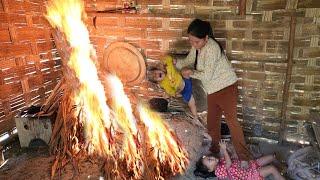 two naughty sisters have to cook for themselves and their cruel mother