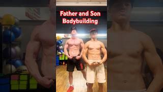 Father and Son Bodybuilding #Viral #trending #natty #natural #fitness #15yearold #motivation #vlog