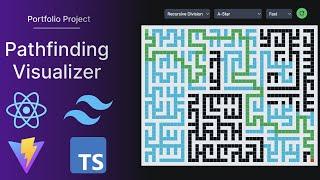 Pathfinding Visualizer | React + TypeScript + Tailwind | Portfolio Project