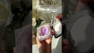 Diy Huda Beauty purple powder #viralmakeup #hudabeautymakeup #hudabeautypurplepowder #settingpowder