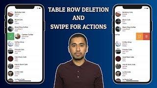 Swift 4: How to delete a table row and add swipe for actions?