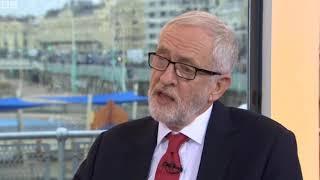 Jeremy Corbyn reacts to Andrew Fisher's resignation