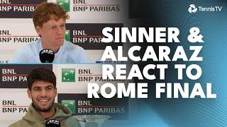 Jannik Sinner & Carlos Alcaraz React To Their Rome 2025 Final! ️