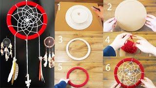 DIY Super Easy Way to Make a Dreamcatcher | Step by step! Easy tutorial! DiYana