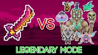 Terraria 1.4.4.7 - Star Wrath vs ALL Bosses (Legendary Mode)