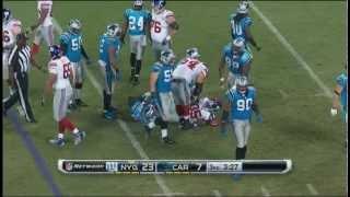 Andre Brown vs Carolina Panthers NFL Week 3 2012