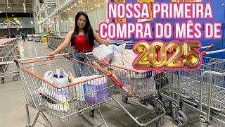 COMPRAS DO MÊS A PRIMEIRA COMPRA DE 2025QUANTO GASTAMOS? Assaí atacadista em Curitiba-PR