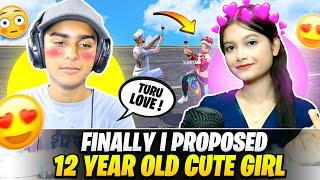 Finally I Proposed 10 Years Old Cute Girl Youtuber  - But I Scammed Her  - Free Fire Max