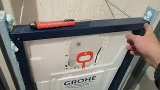 Как установить инсталляцию GROHE и создать нишу из гипсокартона под установку бойлера над ней !