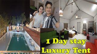 1 Day Stay at Luxury Tent Resort with Unlimited Food and Swimming Pool in Bhivpuri 1hr from Mumbai