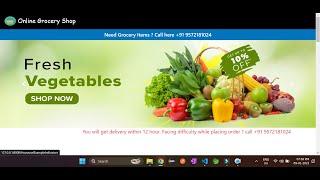 Online Grocery Shopping Project || Grocery Management System Project || LazyCoder